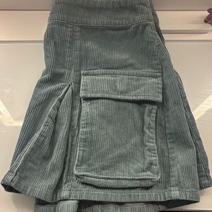Wild Fable Corduroy Skater Skirt in Gray